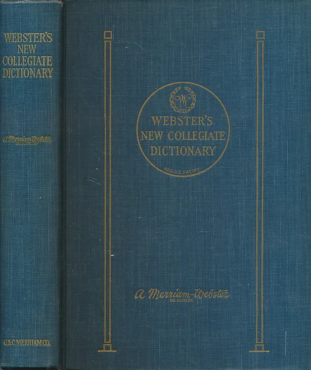 Thin Paper Webster s New Collegiate Dictionary