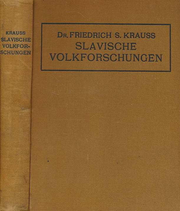 Slavische Volkforschungen