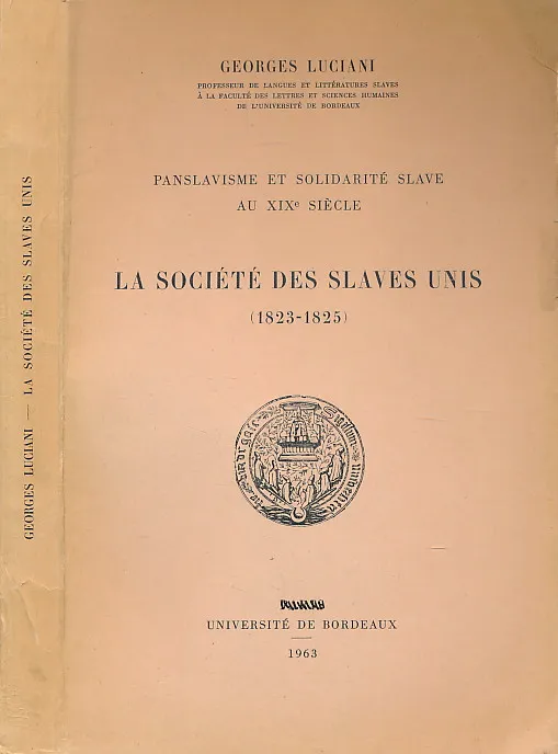La Societe des Slaves unis (1823-1825)