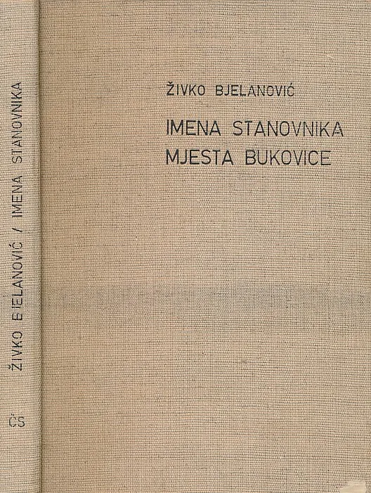 Imena stanovnika mjesta Bukovice