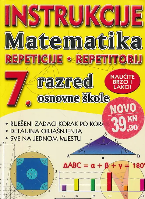 Instrukcije - matematika - 7. razred osnovne škole