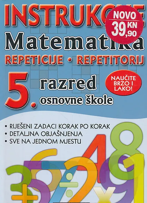 Instrukcije Matematika 5. razred osnovne škole