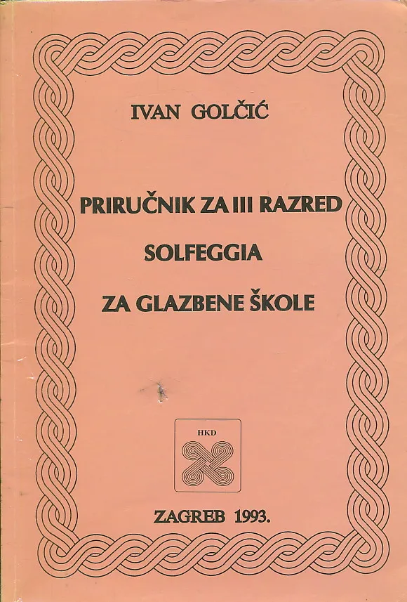 Priručnik za III razred solfeggia za glazbene škole