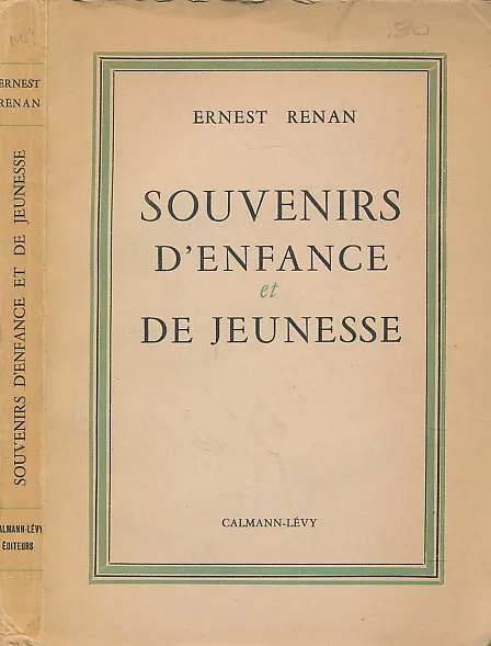 Souvenirs d enfance et de jeunesse
