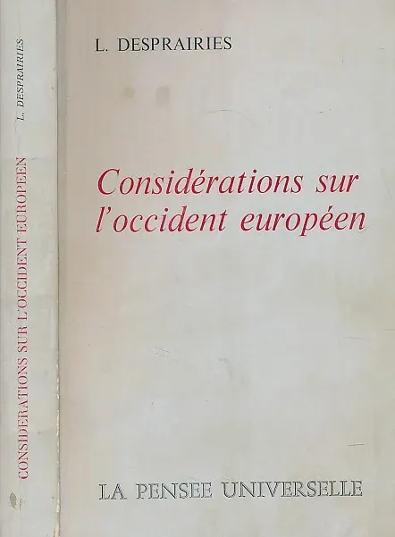Considérations sur l occident européen