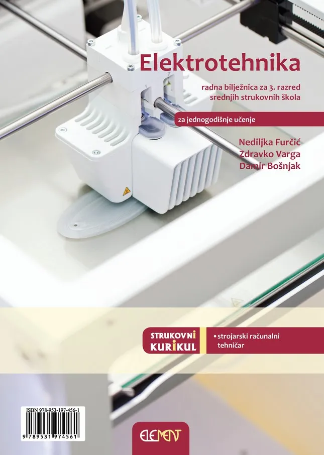 Elektrotehnika radna bilježnica za 3. razred srednjih strukovnih škola za jednogodišnje učenje - strojarski računalni tehničar