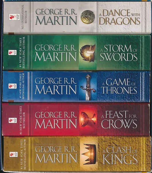 A Song of Ice and Fire (5 books): A Game of Thrones / A Clash of Kings / A Storm of Swords / A Feast of Crows / A Dance with Dragons
