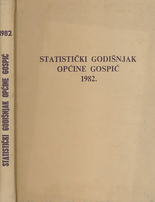 Statistički godišnjak Općine Gospić 1982.
