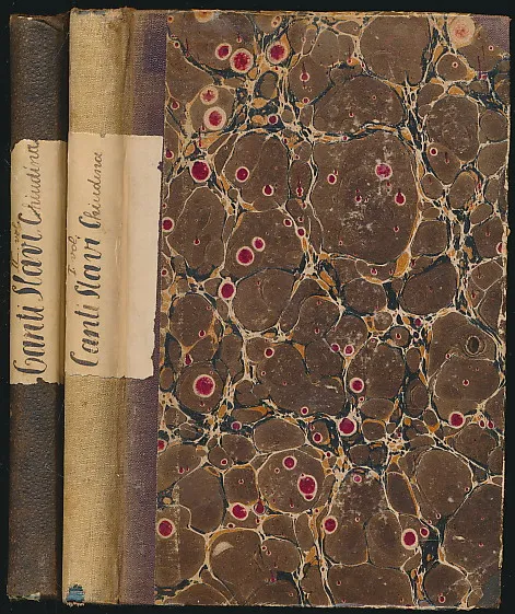 CANTI DEL POPOLO SLAVO. Tradotti in versi italiani con illustrazioni sulla letteratura e sui costumi slavi.