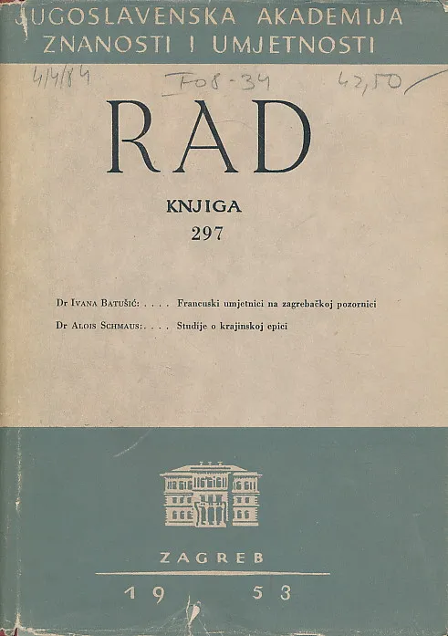 Rad JAZU 297/1953