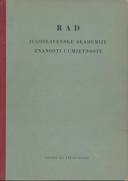 Rad JAZU 309/1956