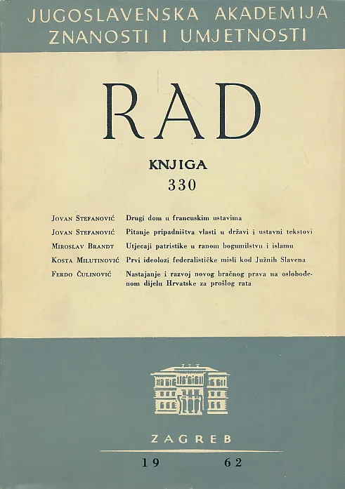 Rad JAZU 330/1962