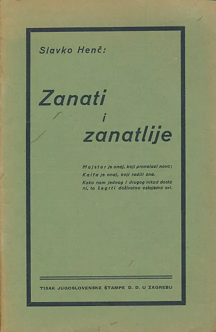 Zanati i zanatlije