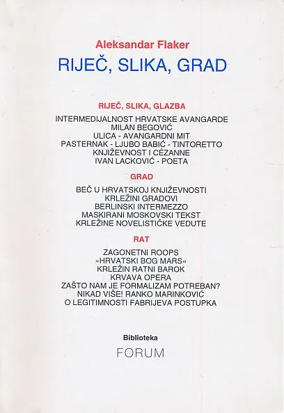 Riječ, slika, grad