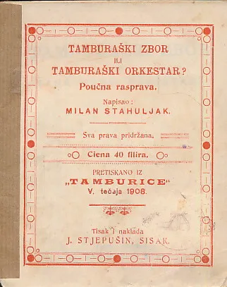Tamburaški zbor ili tamburaški orkestar? Poučna rasprava