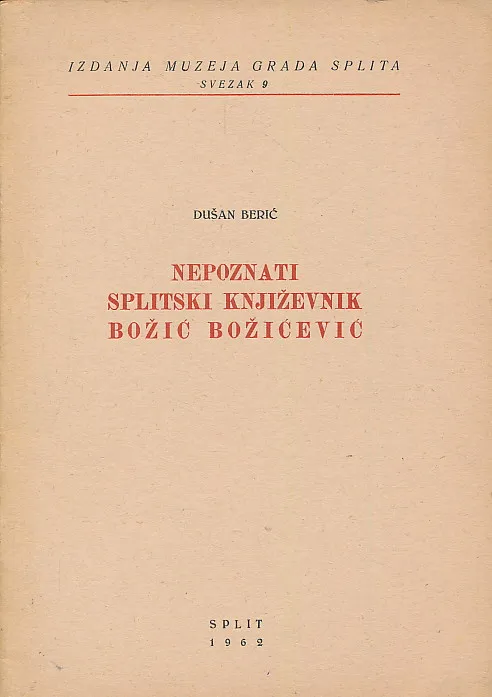 Nepoznati splitski književnik Božić Božićević