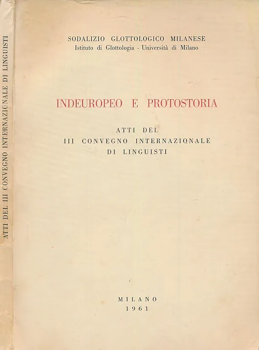 Indoeuropeo e protostoria