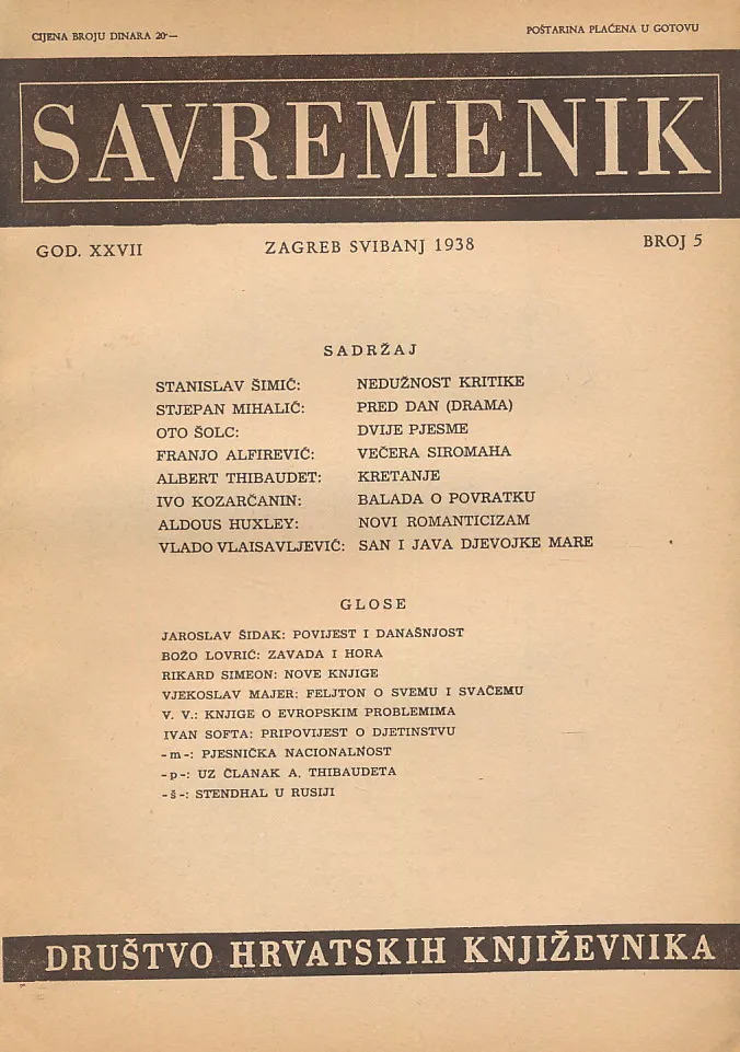Savremenik 5/1938