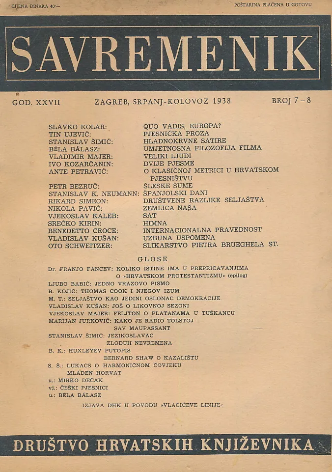 Savremenik 7-8/1938