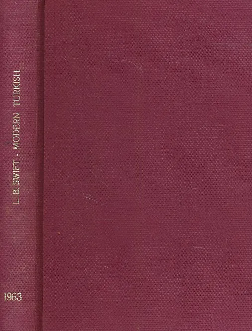 A Reference Grammar of Modern Turkish