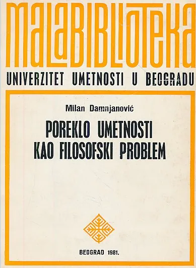Poreklo umetnosti kao filosofski problem