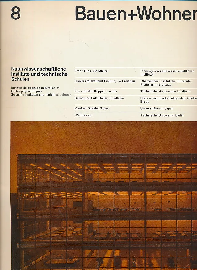 Bauen+Wohnen 8/1968
