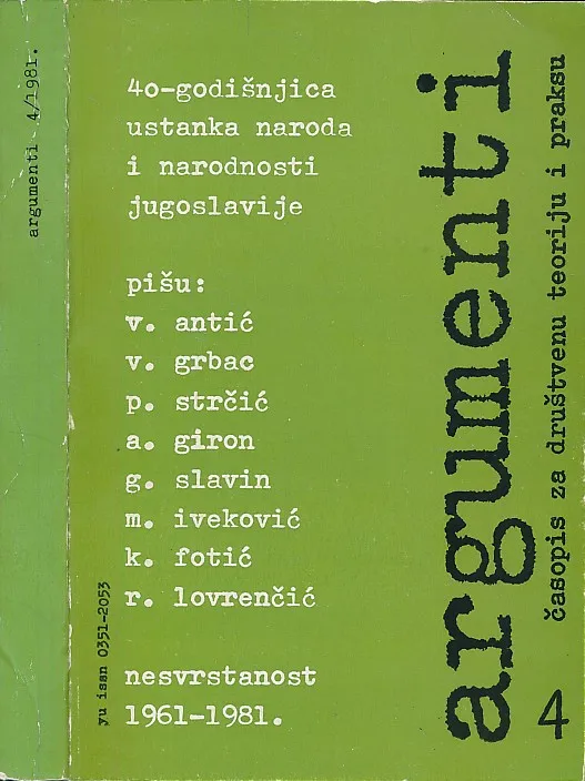Argumenti 4/1981
