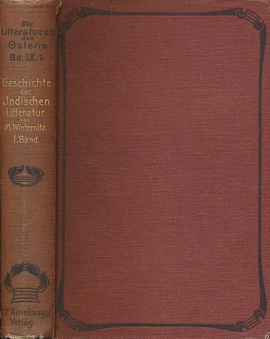 Geschichte der indischen Litteratur, Erster Band