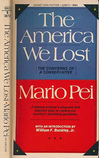 The America We Lost : The Concerns of a Conservative