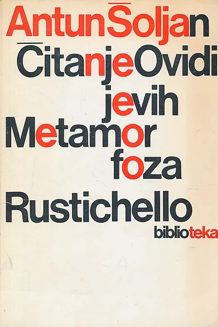 Čitanje Ovidijevih Metamorfoza / Rustichello
