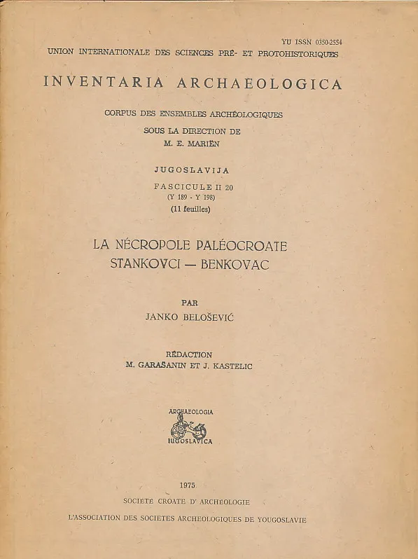 La necropole paleocroate Stankovci - Benkovac