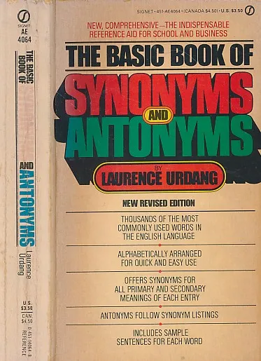 The Basic Book of Synonyms and Antonyms
