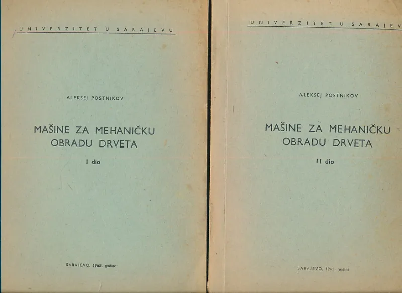 Mašine za mehaničku obradu drveta I-II
