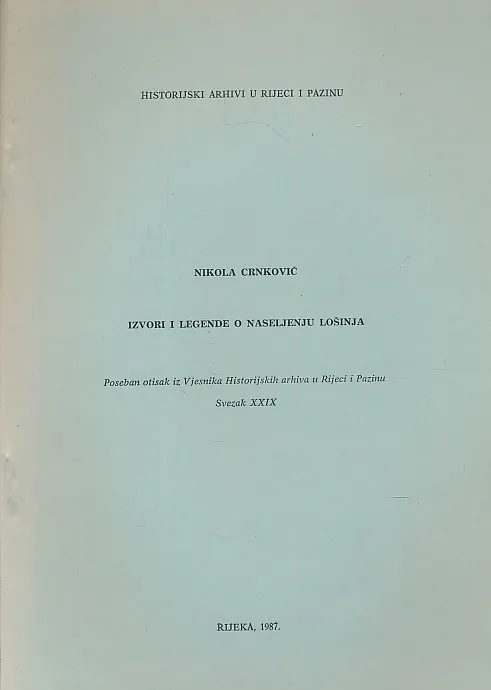 Izvori i legende o naseljenju Lošinja