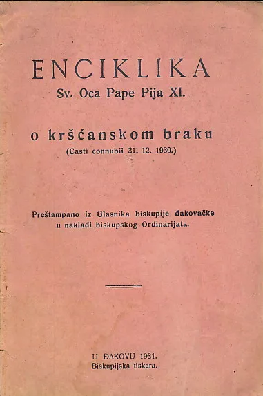 Enciklika Sv. Oca Pape Pija XI.