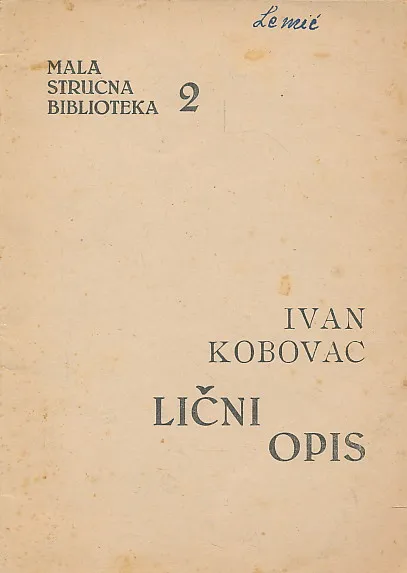 Lični opis i signaletička fotografija kao sredstvo za identifikaciju ljudi