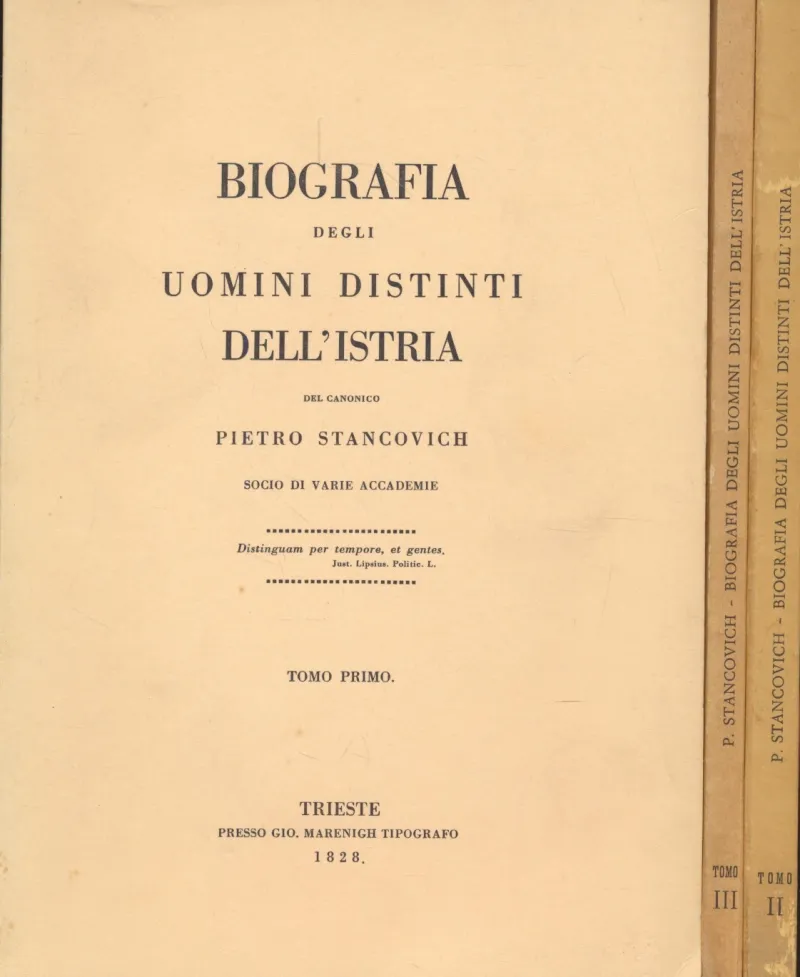 Biografia degli uomini distinti dell Istria 1-3