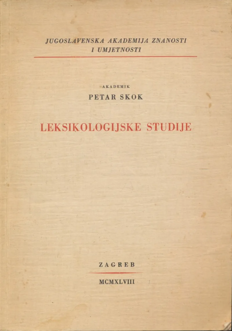 Leksikologijske studije