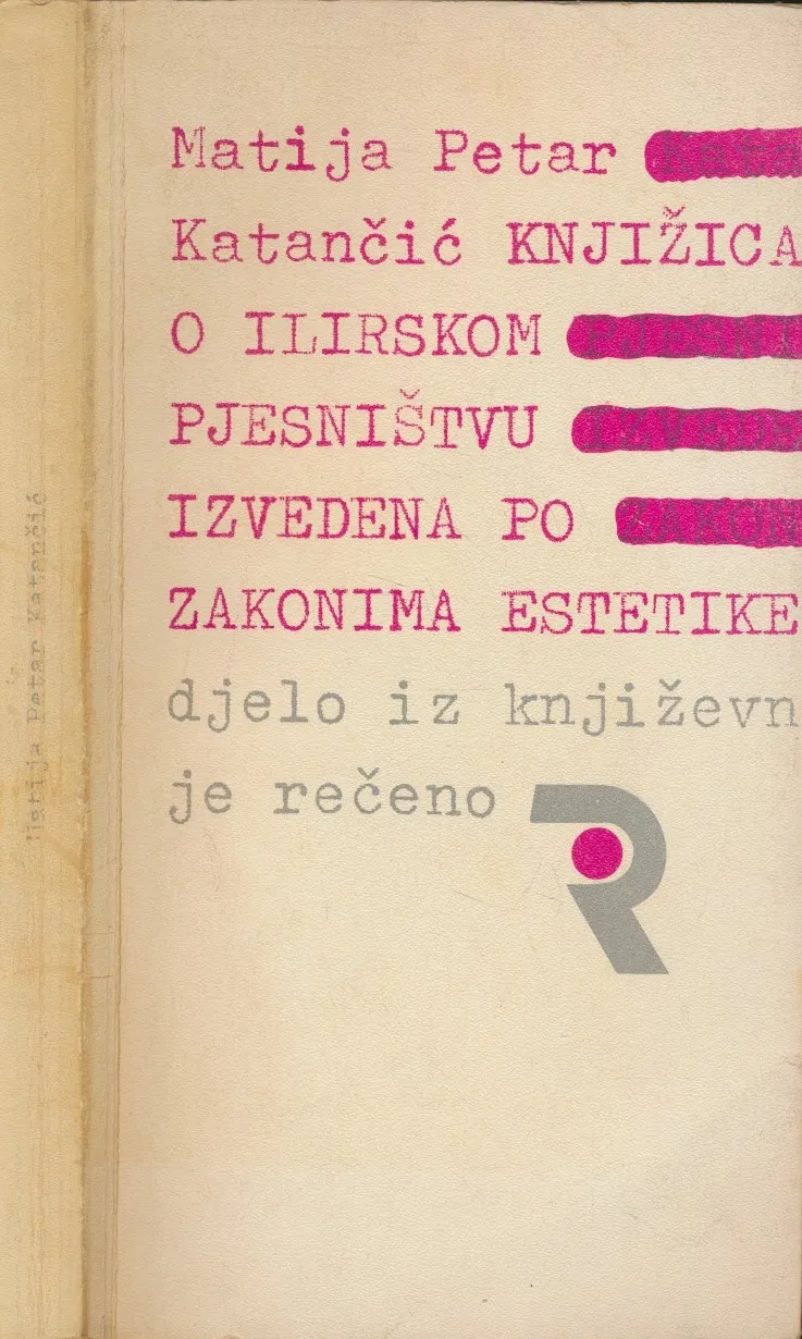 Knjižica o ilirskom pjesništvu izvedena po zakonima estetike