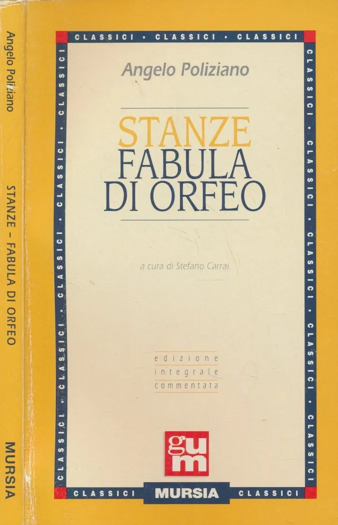 Stanze Fabula Di Orfeo