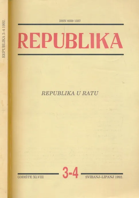 Republika 3-4/1992 Republika u ratu