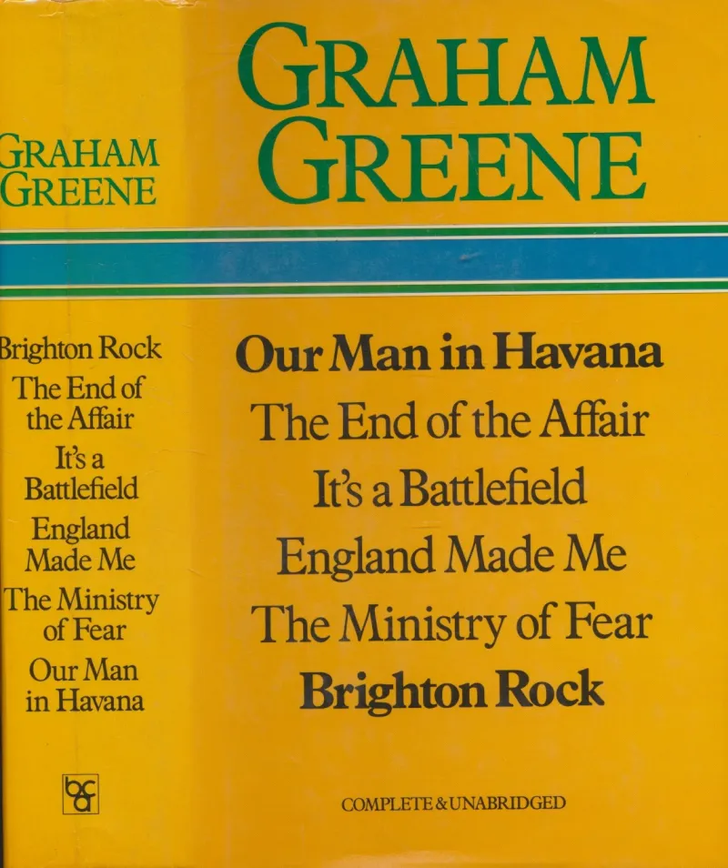 Our Man in Havana, The End of the Affair, It's a Battlefield, England Made Me, The Ministry of Fear, Brighton Rock