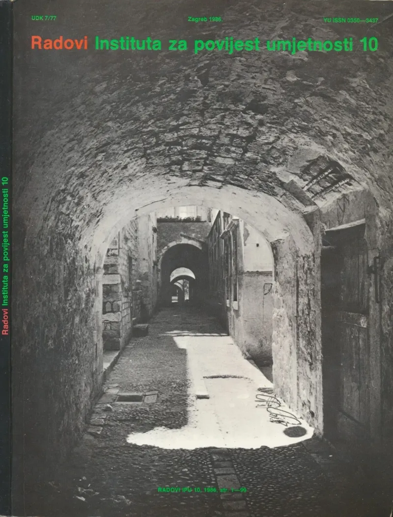 Radovi Instituta za povijest umjetnosti 10/1986
