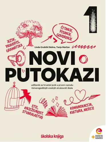 Novi putokazi 1 udžbenik za hrvatski jezik u prvom razredu četverogodišnjih srednjih strukovnih škola