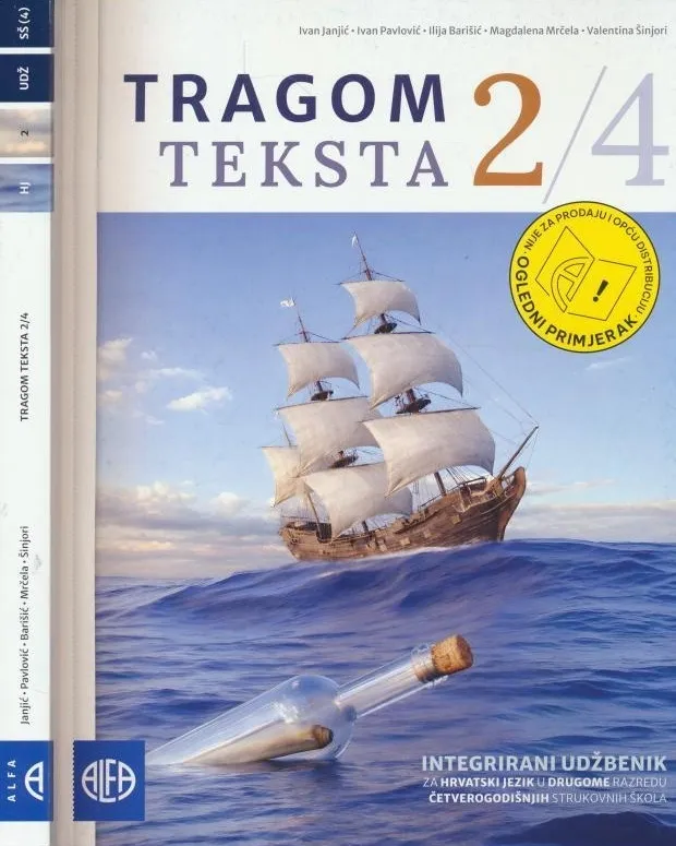 Tragom teksta 2/4 : integrirani udžbenik za Hrvatski jezik u drugome razredu četverogodišnjih strukovnih škola