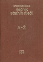 Rječnik stranih riječi A-Ž