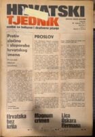 Hrvatski tjednik – novine za kulturna i društvena pitanja Uvezano godište 1971.