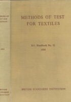 Methods of Test for Textiles (B.S. Handbook No. 11) 1956