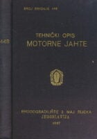 Tehnički opis MOTORNE JAHTE građene za M.N. Eustathiou, direktora Phocean Ship Agency LTD. London 1957. godine