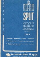 Split - orijentacioni plan grada, popis ulica, gradski autobusni saobraćaj, plan okolice i Dioklecijanove palače